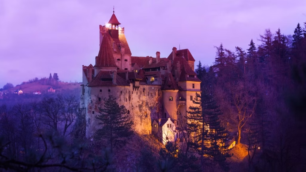 Bran Castle with kids